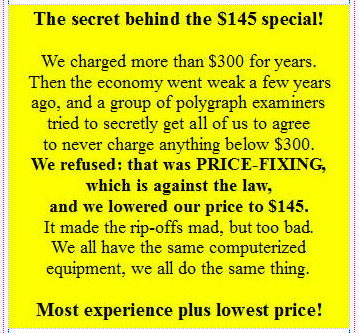 Secret to lowest price on a los angeles lie-detector test